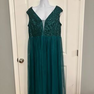 Floor length formal gown, size 22
